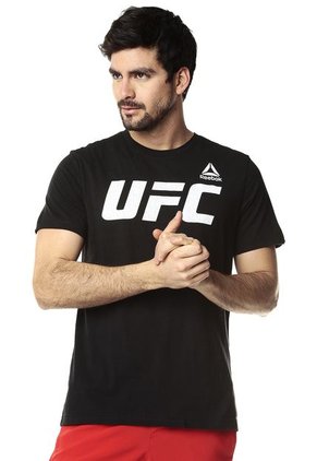 Camiseta Negra Reebok UFC FG LOGO TEE