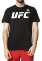 Camiseta Negra Reebok UFC FG LOGO TEE  de Reebok