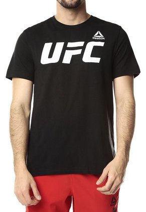 Camiseta Negra Reebok UFC FG LOGO TEE
