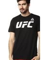 Camiseta Negra Reebok UFC FG LOGO TEE  de Reebok