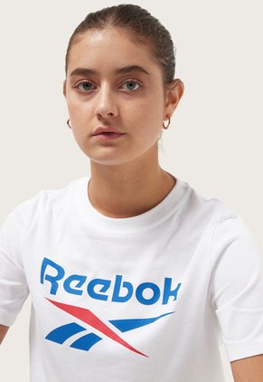Camiseta Blanco-Azul-Rojo Reebok Identity