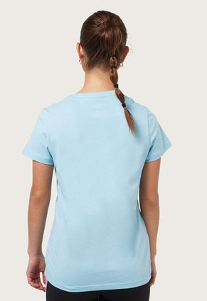 Camiseta Celeste-Azul Petróleo Reebok Gráfica Training Essentials