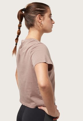 Camiseta Taupé-Blanco-Verde Reebok Essentials Graphic