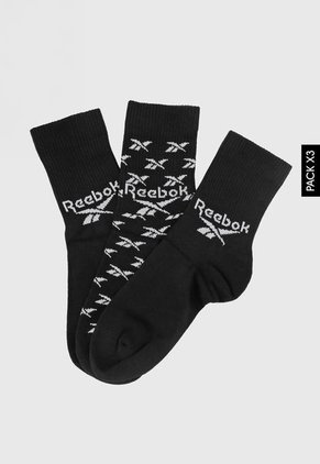 Medias X3 Reebok Negro