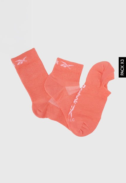 Medias X3 Reebok Te All Purpose Salmón