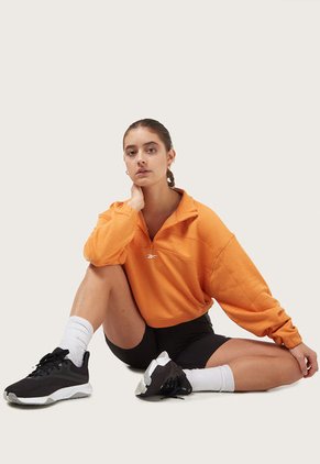 Buzo Naranja Reebok Workout Ready Knit 1/4 Zip
