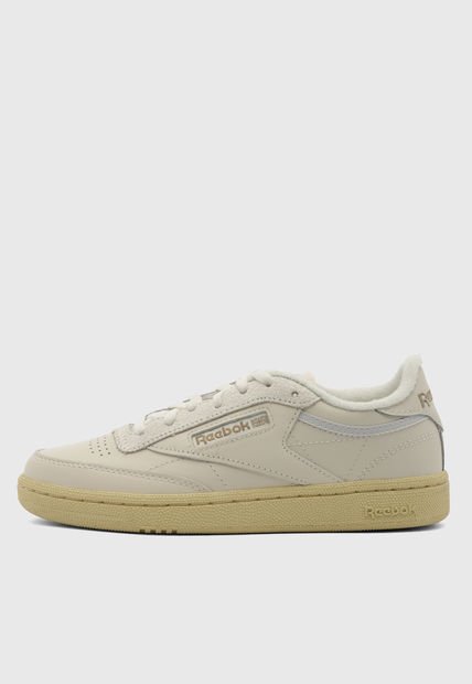 Tenis Lifestyle Beige-Blanco-Gris Reebok Club C 85