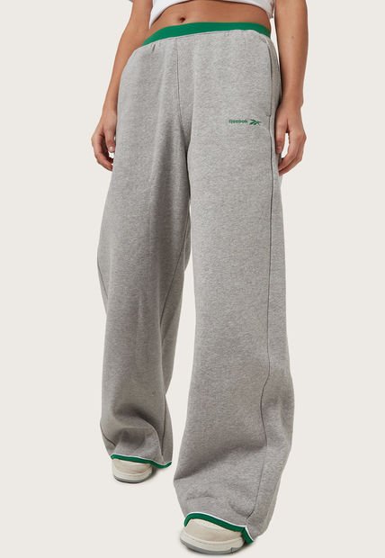 Pantalón Sudadera Gris-Verde Reebok Identity Fleece