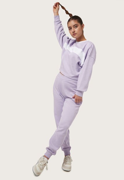 Conjunto Deportivo Lila-Blanco Reebok Identity