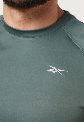 Camiseta Verde-Gris Reebok Running Speedwick