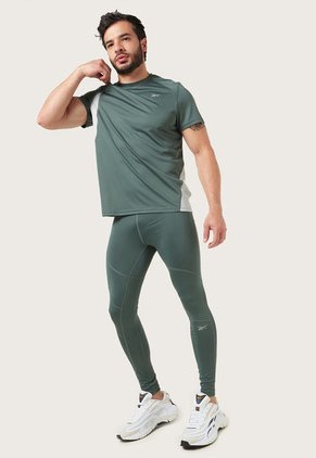 Camiseta Verde-Gris Reebok Running Speedwick