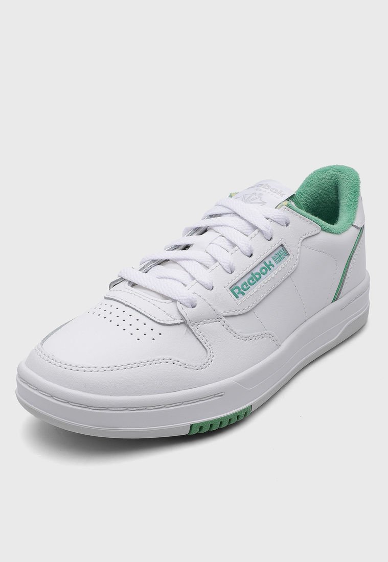 reebok blancos con verde