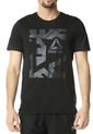 Camiseta Negra-Gris Reebok WOR PREM GRAPH TECH de Reebok