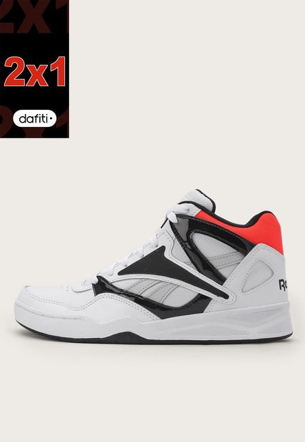 Tenis Lifestyle Blanco-Negro-Coral Reebok Royal Bb4590