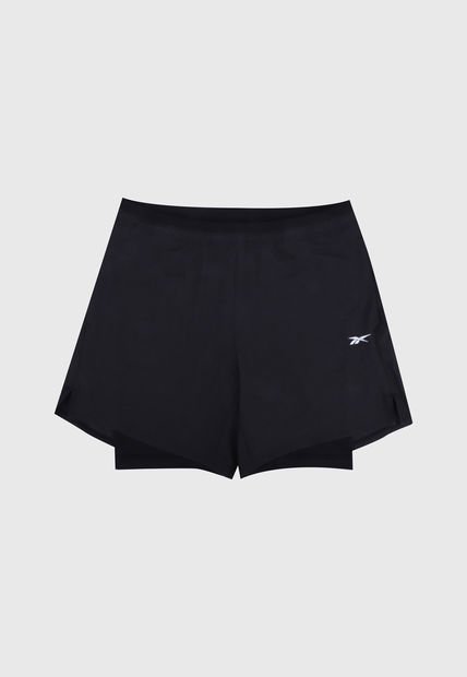 Pantaloneta Gris Reebok Strength 2 En 1