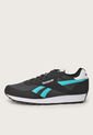 Tenis Lifestyle Negro-Turquesa-Blanco Reebok Rewind Run de Reebok