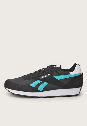 Tenis Lifestyle Negro-Turquesa-Blanco Reebok Rewind Run