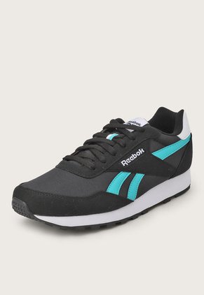 Tenis Lifestyle Negro-Turquesa-Blanco Reebok Rewind Run