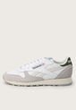 Tenis Lifestyle Blanco-Gris-Verde Oliva Reebok Classics Leather de Reebok