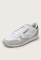Tenis Lifestyle Blanco-Gris-Verde Oliva Reebok Classics Leather de Reebok