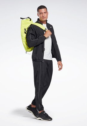 Conjunto Deportivo Negro-Gris Reebok Wor Tracksuit