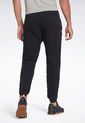 Pantalón Sudadera Negro-Blanco Reebok Workout Ready Piping de Reebok