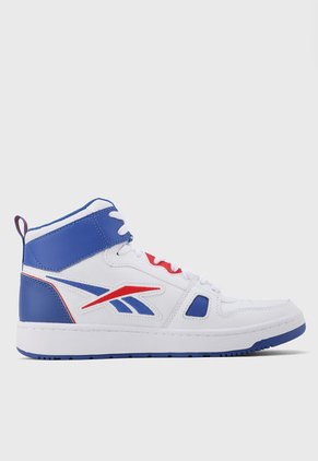 Tenis Lifestyle Blanco-Azul-Rojo Reebok Resonator Mid