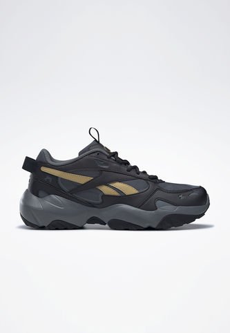 Tenis reebok negro online con dorado