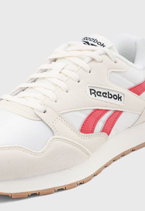 Tenis Lifestyle Blanco-Beige-Rojo Reebok Ultra Flash
