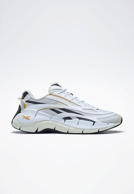 Tenis Running Blanco-Amarillo-Azul Reebok Zig Kinetica 2.5
