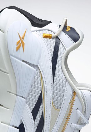 Tenis Running Blanco-Amarillo-Azul Reebok Zig Kinetica 2.5