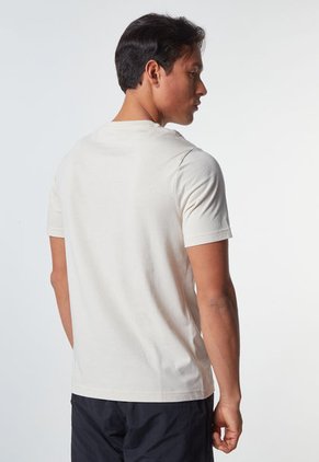 Camiseta Beige-Borgoña Reebok Identity Big Stacked Logo