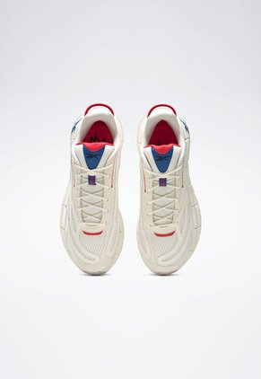 Tenis Running Beige-Azul-Rojo Reebok Zig Kinetica 2.5