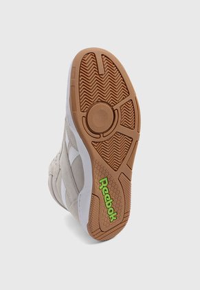 Tenis Lifestyle Beige-Blanco-Verde Neón Reebok Classics BB 4000 II Mid