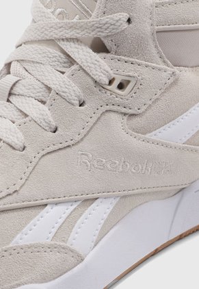 Tenis Lifestyle Beige-Blanco-Verde Neón Reebok Classics BB 4000 II Mid