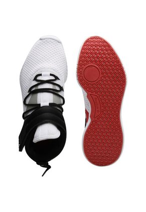 Tenis Blanco-Negro-Rojo Reebok Freestyle Motion