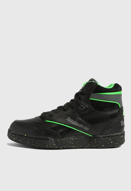 Tenis Lifestyle Negro-Verde Lima Reebok Classics Bb 4000 Ii Mid