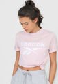 Camiseta Rosado-Blanco Reebok Identity de Reebok