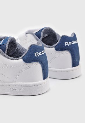 Tenis Lifestyle Blanco-Azul Navy Reebok RBK Royal Complete Clean
