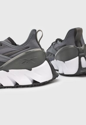 Tenis Running Gris-Negro-Blanco Reebok Zig Kinetica 3