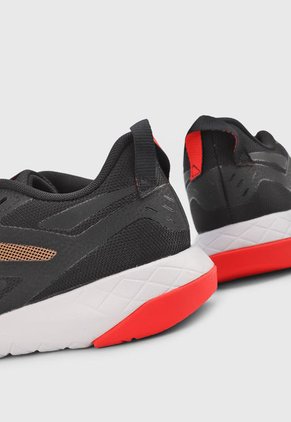 Tenis Training Negro-Coral Neón-Cobre Reebok Flexagon Force 4