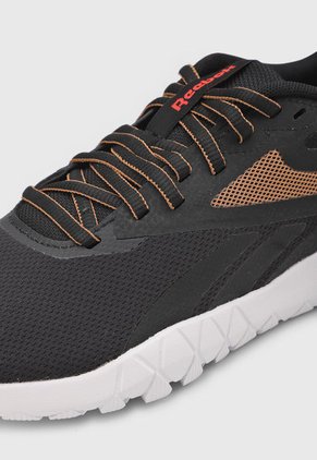 Tenis Training Negro-Coral Neón-Cobre Reebok Flexagon Force 4