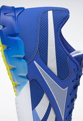 Tenis Running Azul-Blanco-Verde Neon Reebok Advanced Trainer
