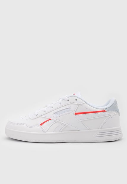 Tenis Lifestyle Blanco-Coral Neón-Gris Reebok Court Advance Vegan