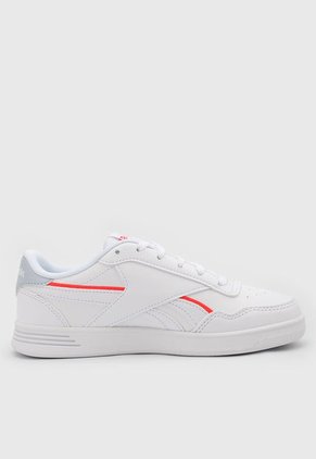 Tenis Lifestyle Blanco-Coral Neón-Gris Reebok Court Advance Vegan