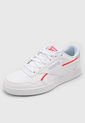 Tenis Lifestyle Blanco-Coral Neón-Gris Reebok Court Advance Vegan de Reebok