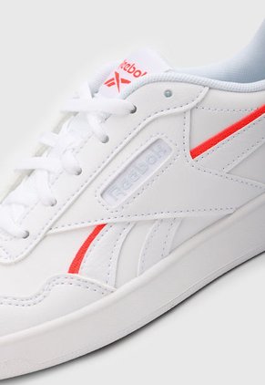 Tenis Lifestyle Blanco-Coral Neón-Gris Reebok Court Advance Vegan