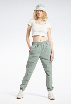 Pantalón Sudadera Verde Grisáceo Reebok