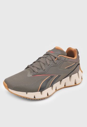 Tenis Running Café-Marrón-Beige Reebok Zig Dynamica 4