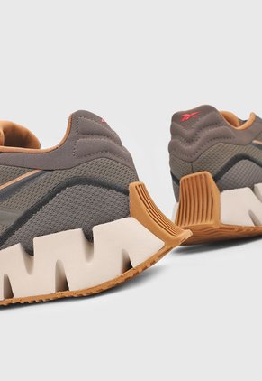 Tenis Running Café-Marrón-Beige Reebok Zig Dynamica 4